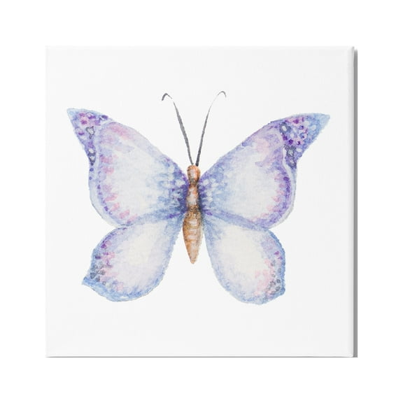Stupell Industries Lovely Purple Butterfly Wings Animal Insect Painting Painting Gallery Wrapped Canvas Print Wall Art, Design by Janice Gaynor