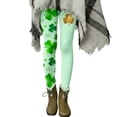thumbnail image 2 of MAIHAN St Patricks Day Leggings for Women,High Waist Printed Yoga Pants,Full-Length Festive Workout Tights with Allover Shamrock Pattern(#05Green,M), 2 of 7