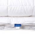 thumbnail image 6 of Melissa Linen Queen Size Down Alternative Comforter, Bamboo Jacquard Cotton, White, 6 of 6