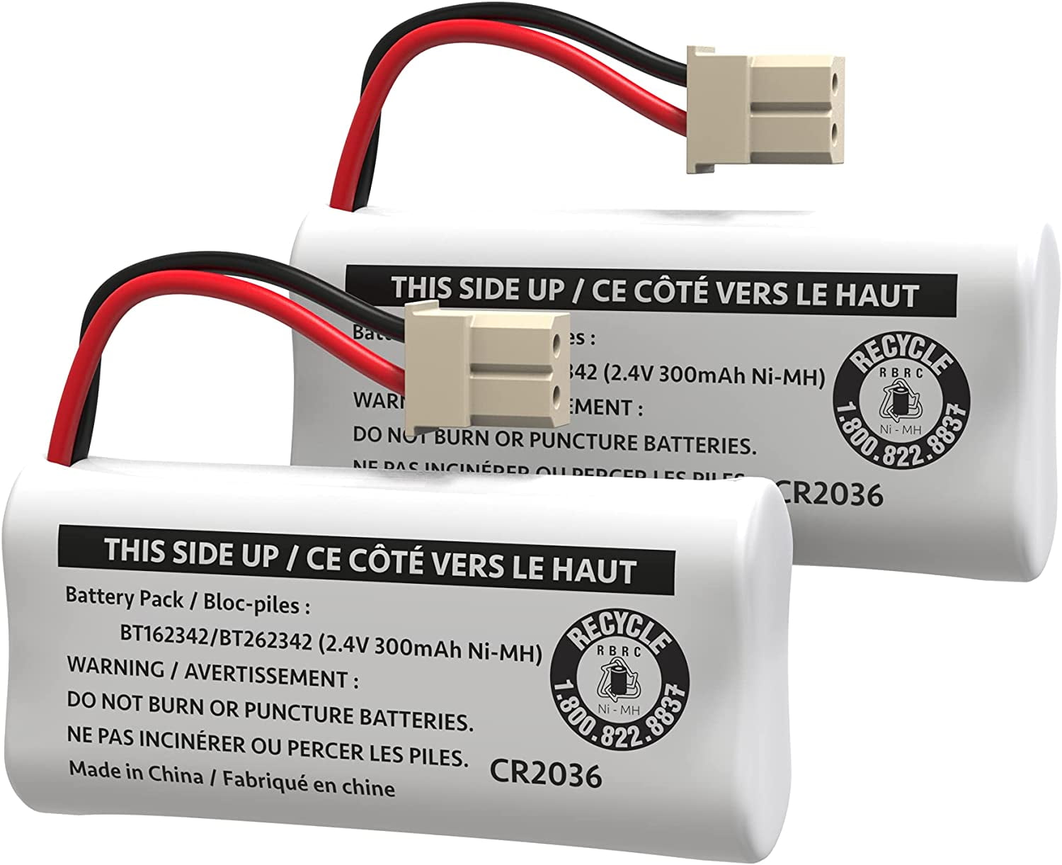 NBD BT162342/BT262342 Battery Pack for VTech AT&T Cordless Phone System