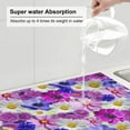 thumbnail image 6 of Microfiber Drying Mat, Blossoms Flower Nature Prints Dish Drying Mat for Kitchen Counter, 18 x 24 inches Multicolor, 6 of 9
