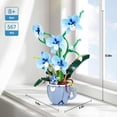 thumbnail image 3 of Set de construcción QFJ Blue Orchid, 567 unidades, decoración del hogar, 25 x 17 x 33 cm, 3 of 8