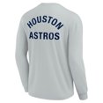 thumbnail image 3 of Unisex Fanatics Gray Houston Astros Elements Super Soft Long Sleeve T-Shirt, 3 of 3