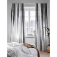 thumbnail image 3 of Sheer Curtains 84 Inches Long 2 Panels Set for Living Room, Black Gray White Semi Sheer Curtains for Windows, Vintage Rustic Abstract Ombre Aesthetic Voile Window Treatments Rod Pocket Curtain, 3 of 7