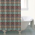 thumbnail image 4 of Boho Blue Ethnic Pattern with Star Motifs Shower Curtain 72"x84" ,Bathroom Decorative Shower Curtains Set with 12 Hooks,Modern Waterproof Washable Shower Curtain, 4 of 6