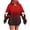 Red, variant on Riecok Hoodies for Women Long Sleeve Hooded Sweatshirts Bow Drop Shoulder Drawstring Pullover Tops Trendy Fall Clothes