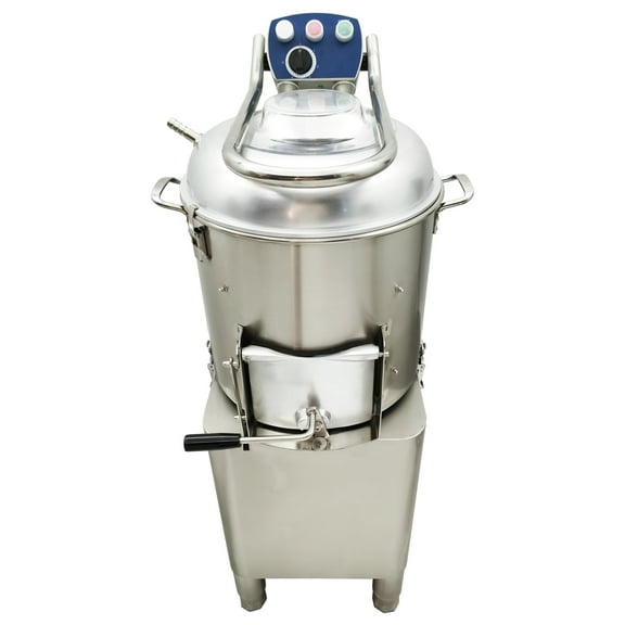 7GAL Commercial Automatic Stainless Steel Electric Potato Taro Peeler Seashell Cleaner 420LB/H
