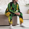 thumbnail image 5 of Wukai Sunflower 1 Men's Long-Sleeve Pajama Set - Comfortable Sleepwear with Button-Down Shirt and Pants-XX-Large, 5 of 6