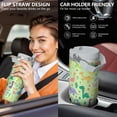 thumbnail image 5 of 30oz Dinosaur CoffeeTravel Mug Cup Water Botter Flip Tumbler with Handle lid and Straw,Dinosaur Stuff Decor Accessories, 5 of 7