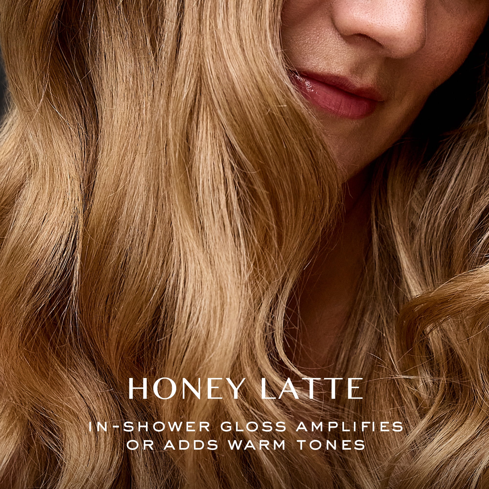 Kristin Ess Hair Gloss in Honey Latte, Warm Golden Blonde - 4 Week Semi Permanent Hair Color for Women - Shine - Hair Dye Glaze