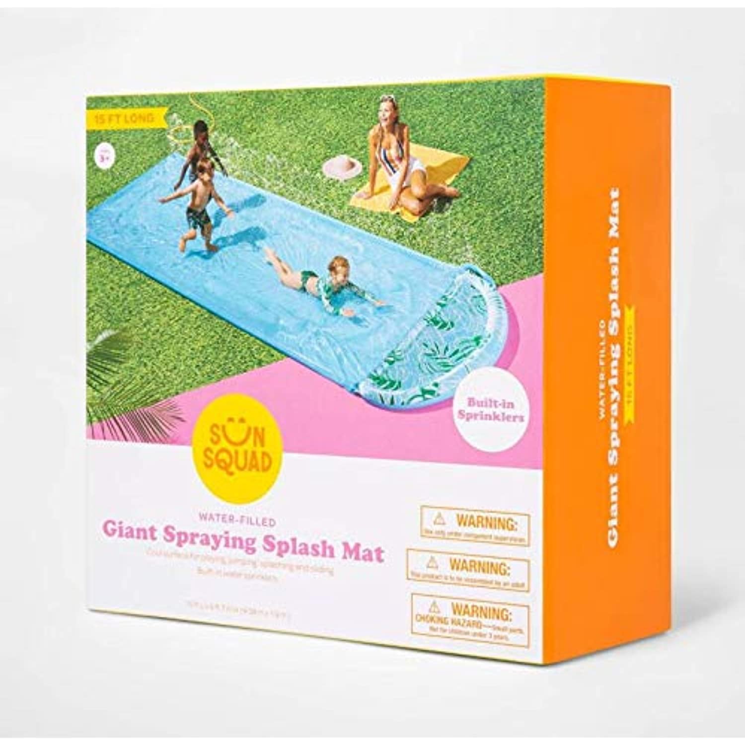 Sun Squad Blobz Water Slide Spraying Sprinkler Splash Mat