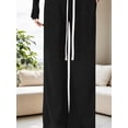 thumbnail image 5 of Maternity Wide Leg Pants - Soft Straight Leg Trousers for Outdoor, Spring and Autumn Pregnancy Clothes, 5 of 9