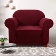 thumbnail image 2 of CHUN YI 1-Piece Checks Stretch Sofa Cover Slipcover Couch Cover, 2 of 6