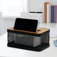thumbnail image 6 of CUTICATE Napkin Holder Paper Holder Bathroom Living Room Bedroom Paper Storage Rack Container Removable Tissue Holder Tissue Box Cover 22cmx13.6cmx11.2cm, 6 of 8