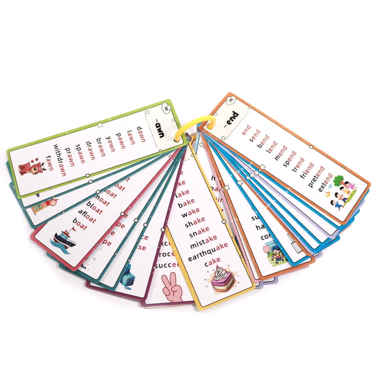 English Word Flash Cards, Educational Puzzle Set, Teaching Aid for
