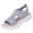 Gray, variant on Women's Mesh Knit Platform Sandals, Open Toe Slingback Walking Shoes, Orthopedic Breathable Slip-On Summer Travel Hiking Sandals Beige