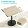thumbnail image 5 of Kaboon 20x20 inch Universal Table Top, Pack 2, Square, Oak, 5 of 6