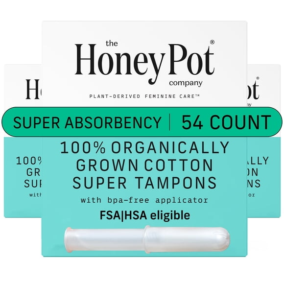 Tampones The Honey Pot Company Super Absorbency 54 unidades