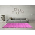 thumbnail image 3 of Ahgly Company Indoor Square Oriental Pink Modern Area Rugs, 8' Square, 3 of 4