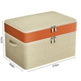 thumbnail image 2 of Dvkptbk Double Layer Zipper Clothes Storage Bag Wardrobe Storage Box Portable Storage Bag Winter Quilt Storage Box, 2 of 6