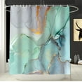 thumbnail image 4 of Colourful Marble Shower Curtains for Bathroom Sets Fabric with 12 Hooks, 4 of 7
