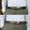 thumbnail image 2 of Maikun Mens Reversible Leather Belt, Dress Casual Belts for Men, One Belt Reverse For 2 Sides, 2 of 3