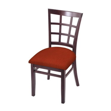 Holland Bar Stool 3130 18" Chair with Dark Cherry Finish and Graph Poppy Seat