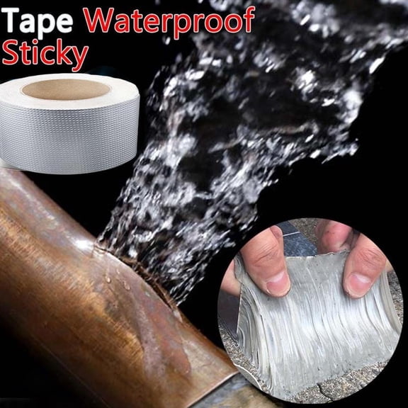 Clerance! PawCasa 3050mm Super Strong Waterproof Tape Butyl Seal Rubber T1Y5 Foil Aluminum