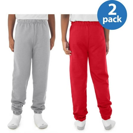 - Jerzees Boys Pill-Resistant Fleece Sweatpants, Your Choice 2-Pack