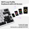 thumbnail image 3 of Teclado Chilkey ND75 LP de perfil bajo de aluminio 75% inalámbrico, 3 of 9