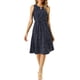 thumbnail image 5 of INSPIRE CHIC Vestidos Midi Florales para Mujeres Vestido Casual de Verano para Invitadas de Boda Sin Mangas M Azul Oscuro, 5 of 7