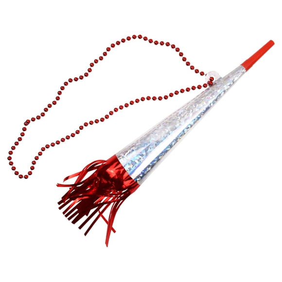 Canada 1 Count Red Bead Necklace Horn, 32in, Adult, Decoration, Canada Day, Way To Celebrate