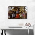 thumbnail image 2 of ARTCANVAS The Adoration of the Magi 1476 Canvas Art Print by Sandro Botticelli - Size: 26" x 18" (0.75" Deep), 2 of 9