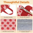 thumbnail image 4 of Pioneer Flower Floral Print Pattern Insulated Lunch Bag for Women & Adults,Large Portable Soft Cooler Lunch Bag,Thermal Food Storage Tote with Pearl Cotton,8.66L,8.75x5.75x9.5 Inch, 4 of 6