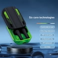 thumbnail image 4 of xjwjuw Bluetooth 5.3 E-Sports Headset, Low Latency & ENC Noise Cancelling Mic, 130H Standby & 13mm Composite Diaphragm, for Gaming, Mobile Phones, PCs & Daily Music, 4 of 7