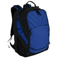thumbnail image 2 of Port Authority Adult Unisex Plain Backpack Shock Blue/Blk One Size Fits All, 2 of 2