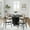 Black, variant on Dovelina 42" Soild Wood Dining Table Farmhouse Round Kitchen Table, Black