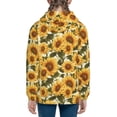 thumbnail image 6 of Picia Romantic Elegant Sunflower for Boys Fashion Full-zip Hoodies & Sweatshirts with Kangaroo Pocket,Zip-up Hooded Sweatshirt for Kid, Moisture Wicking & Breathable-Small, 6 of 6