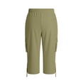 thumbnail image 7 of Women's Cargo Capris Pants with 6 Pockets Lightweight Quick Dry Travel Hiking Summer Pants for Women Casual, 7 of 7