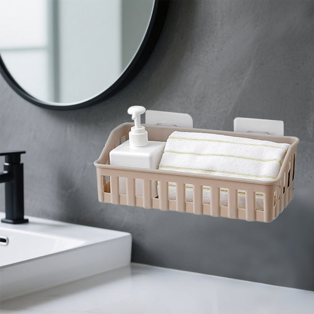 Fiudx Estante de Ducha, Diseño Colgante Sin Perforaciones, Cesta de Almacenamiento Giratoria, Organizador de Baño Que Ahorra Espacio, Uso Flexible En Duchas y Exteriores, Fácil Instalación, Tamaño 27