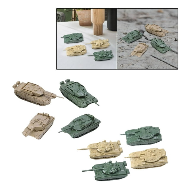 8Pcs 1144 Scale Tank Model DIY Puzzle 4D Modern Tank Model