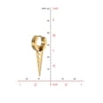 thumbnail image 3 of 1Pc Women Girls Men Triangular round ear Round Earring Titanium Steel Punk Ear Stud Buckle Ring Party Jewelry, 3 of 8