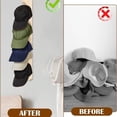 thumbnail image 4 of Almacenamiento de gorra de béisbol Naiovety estante para sombreros montado en la pared, 4 of 6