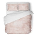 thumbnail image 1 of ABPHQTO Juego de ropa de cama de 3 piezas con diseño de manchas de acuarela de mármol rosa, funda de edredón de Color naranja y carne abstracta con 2 fundas de almohada, 1 of 1