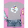 thumbnail image 3 of Unicorn With Balloons T-Shirt Juniors -Image by Shutterstock,  x-Small, 3 of 4