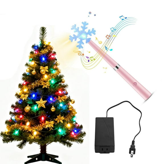 Christmas Magic Wand Light Controller with Wireless Remote Outlet, Magic Wand Switch for Christmas Tree & String Lights, Fun Holiday Decoration & Surprise Gift for Family