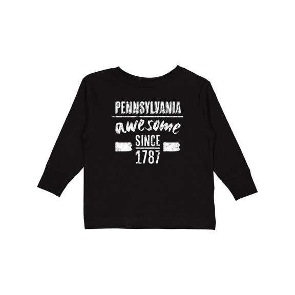 Inktastic Pennsylvania Awesome Since 1787 Boys or Girls Long Sleeve Toddler T-Shirt