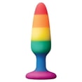 thumbnail image 2 of Colours Pleasure Silicone Anal Plug, Rainbow Edition, Small, 2 of 3