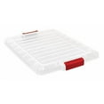 thumbnail image 2 of Quantum Storage Systems Lid for Polypropylene Latch Container Bin LC191507CL - Clear, 6 Pack, 2 of 4