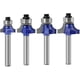 thumbnail image 1 of 4pcs Round-over Router Bit Set, 1/8-inch Radius Round Over Edge Forming Router Bit 1/4-inch Shank, 1 of 5